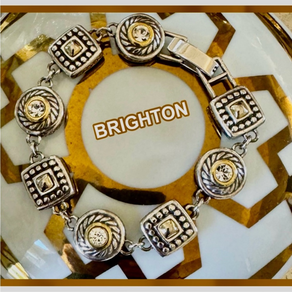 BRIGHTON HEIRESS BRACELET GOLD/SILVER/CRYSTAL - Picture 6 of 16